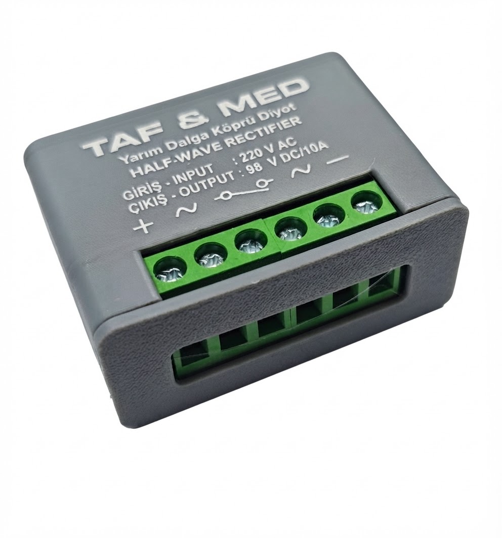 Ürünler &raquo; Yarım Dalga Fren Diyot TAF & MED 220V AC / 98V DC 10A &raquo; Elektronik | Taflan Elektronik
